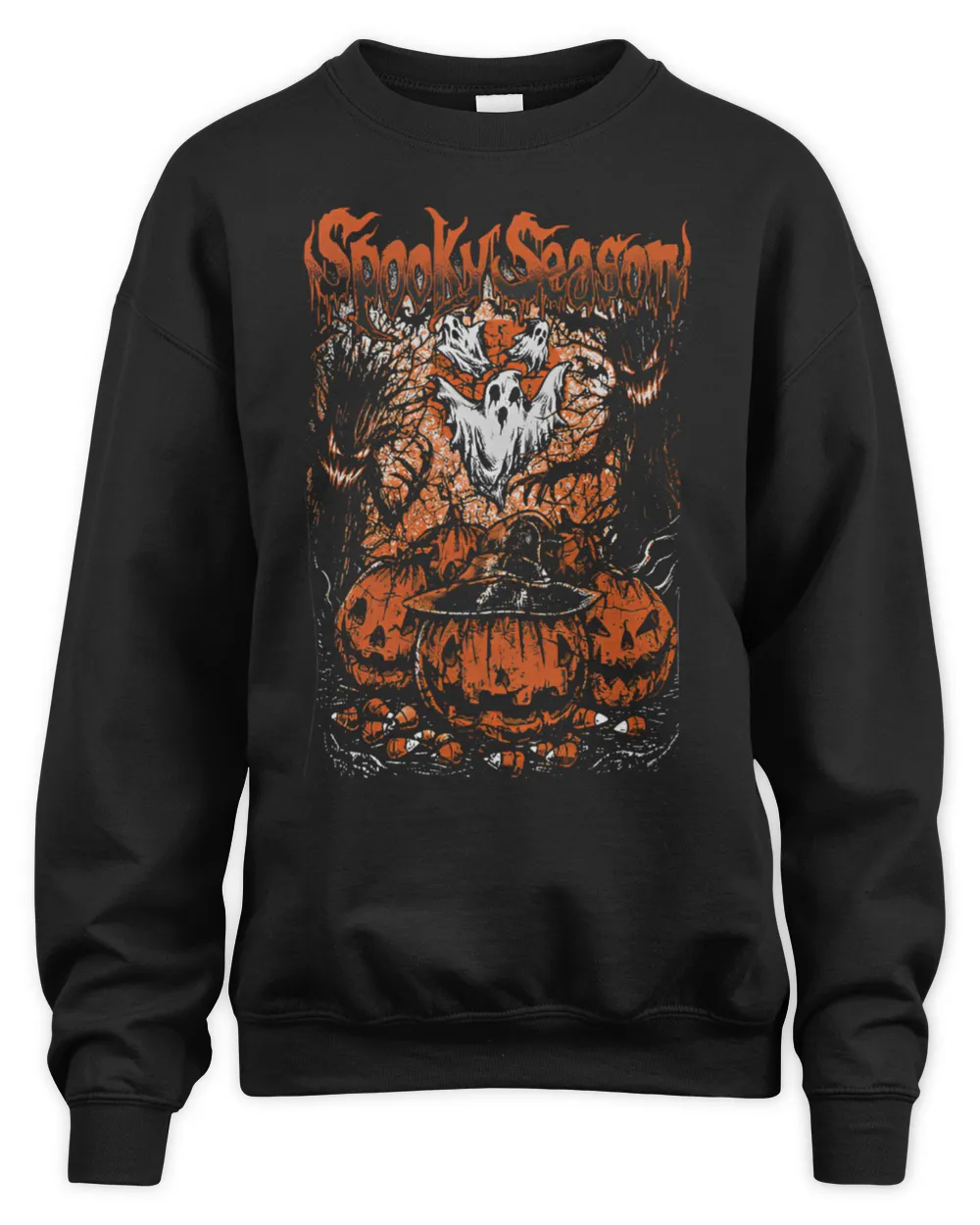 Spooky Season Halloween shirts Unisex Sweatshirt black s