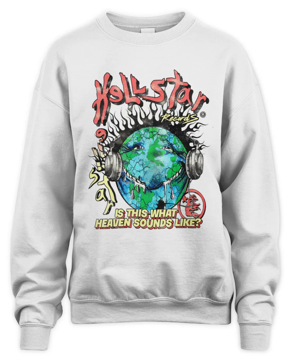 Hellstar Clothing Sounds Like Heaven Shirt Unisex Sweatshirt white s