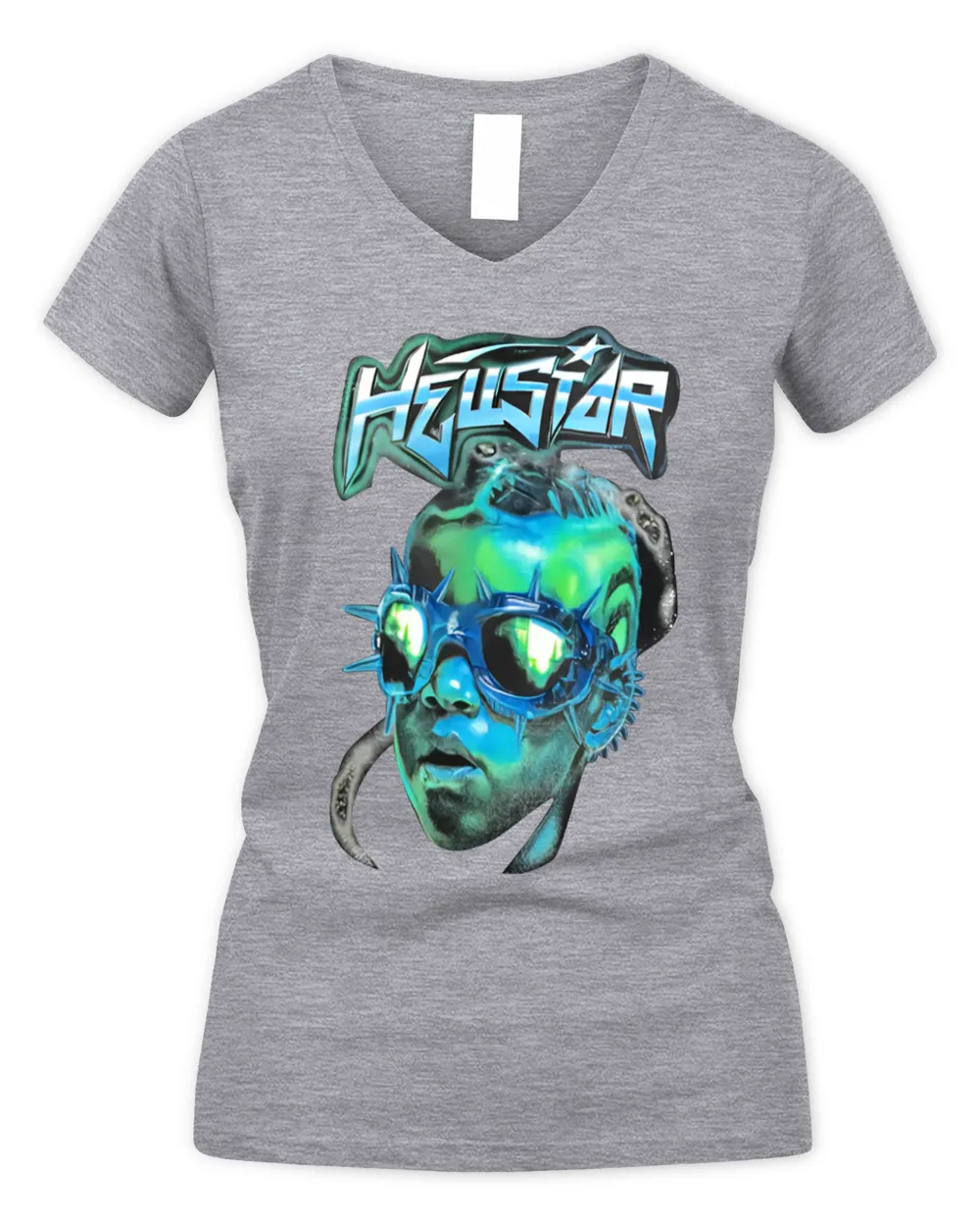 HEllSTAR SHIRT Women's V-Neck T-Shirt sport-grey s