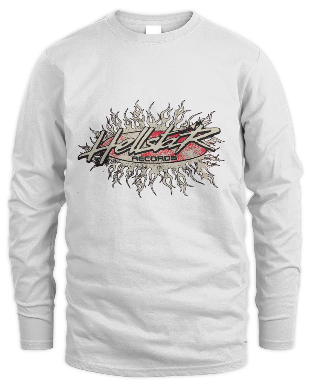 Hellstar Records Shirt Men's Long Sleeved T-Shirt white s