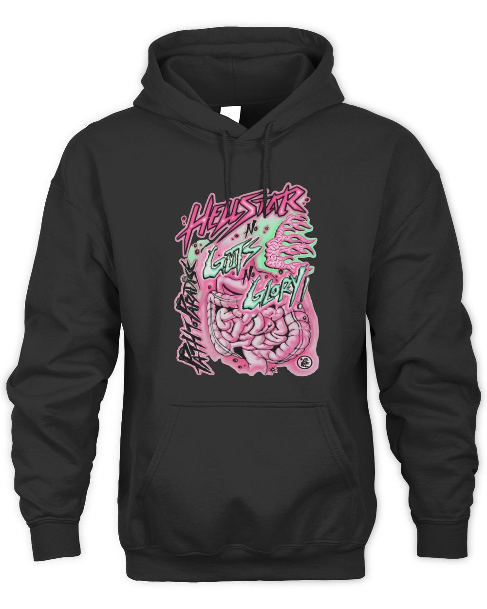 Hellstar No Guts No Glory shirt Unisex Hoodie black s