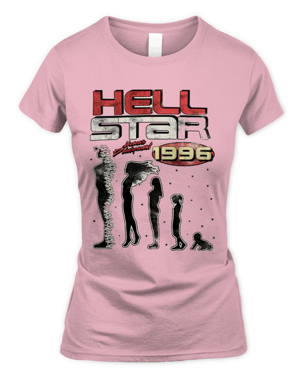 Y2k Fashion Human Development 1996 T-shirt Women's Standard T-Shirt light-pink s